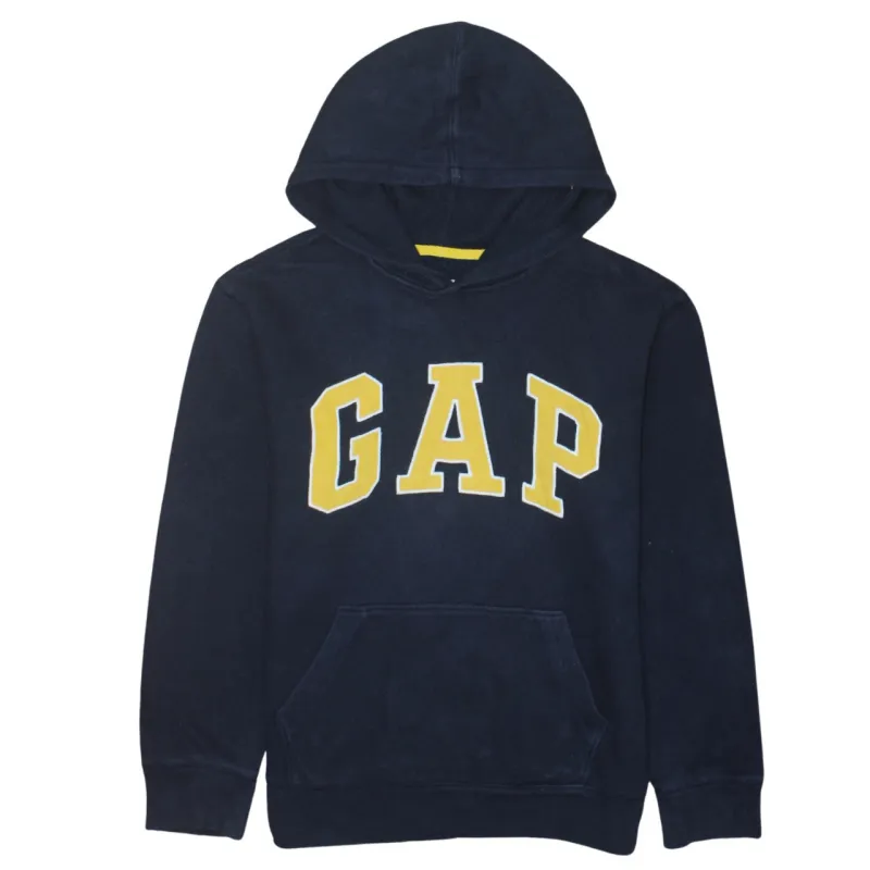 Gap Navy Blue Hoodie Men’s XXL Printed Logo Front Pouch Pullover Sweatshirt sold by Vintage Club