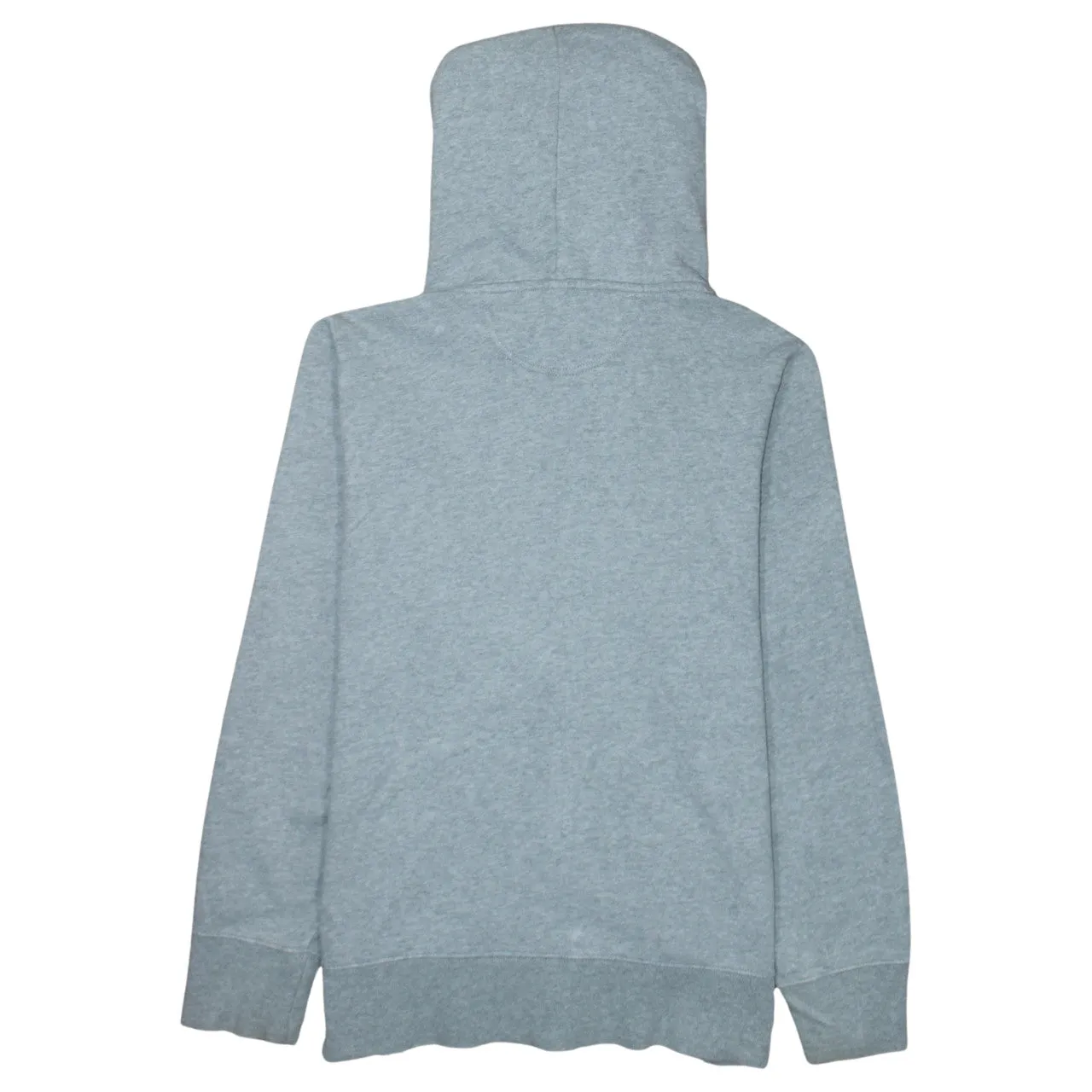 Gap Grey Zip Hoodie Men's Large Pink Logo Drawstring Hood Split Pocket Sweatshirt sold by Vintage Club product image thumbnail 2