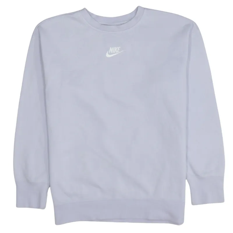 Nike Light Purple Sweatshirt Men’s XLarge Printed Chest Logo Crewneck Pullover Fleece Top sold by Vintage Club