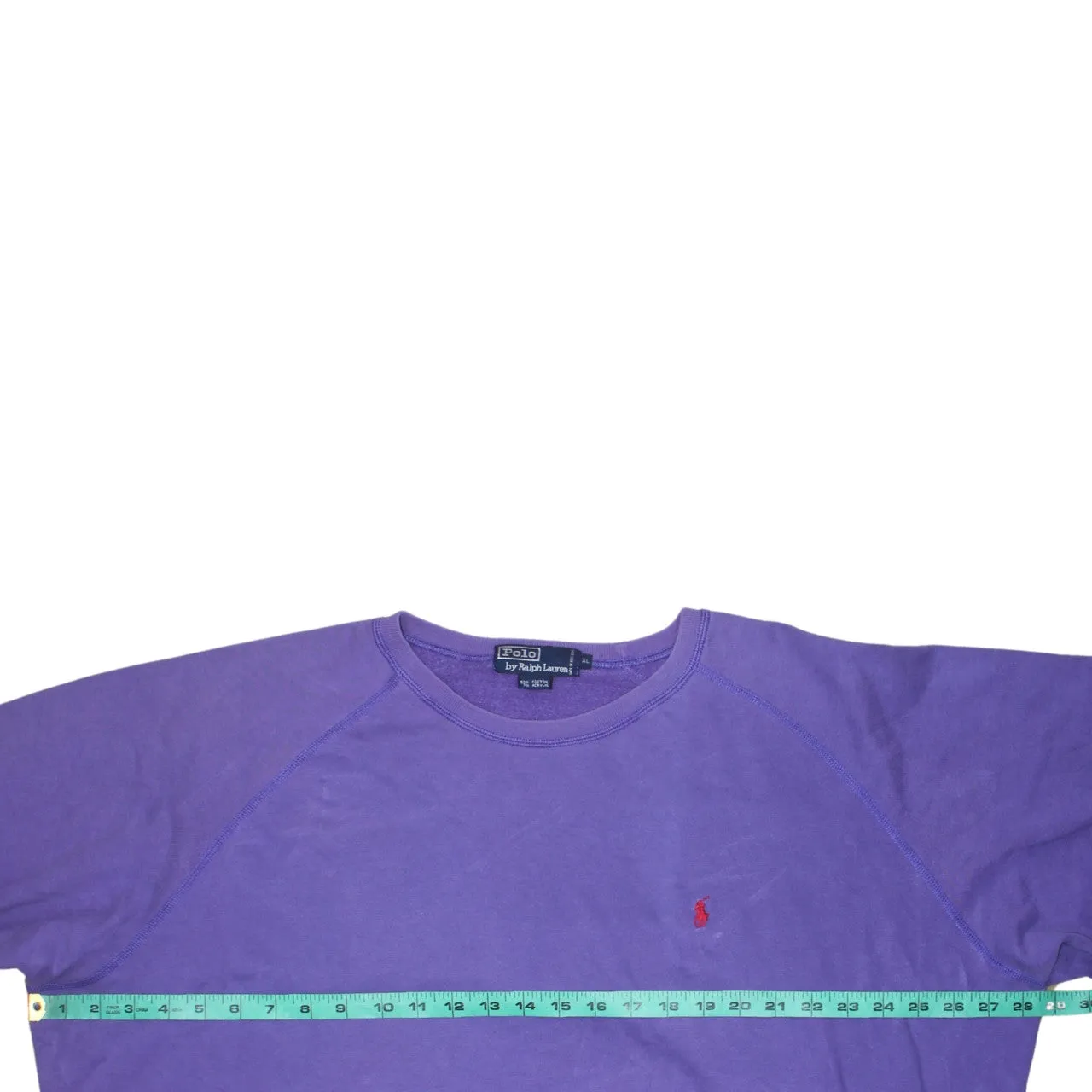 Polo Ralph Lauren Purple Sweatshirt Men's XLarge Embroidered Chest Logo Crewneck Pullover Jumper sold by Vintage Club product image thumbnail 5
