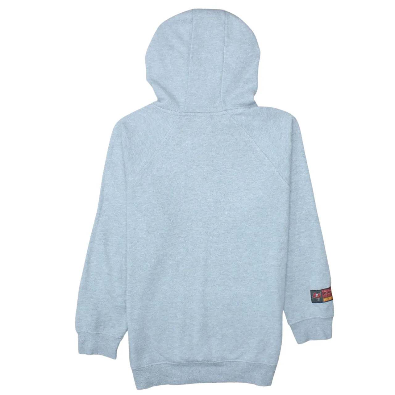 NFL Grey Hoodie Men’s Small Printed Tampa Bay Buccaneers Logo Front Pocket Sweatshirt sold by Vintage Club product image thumbnail 2