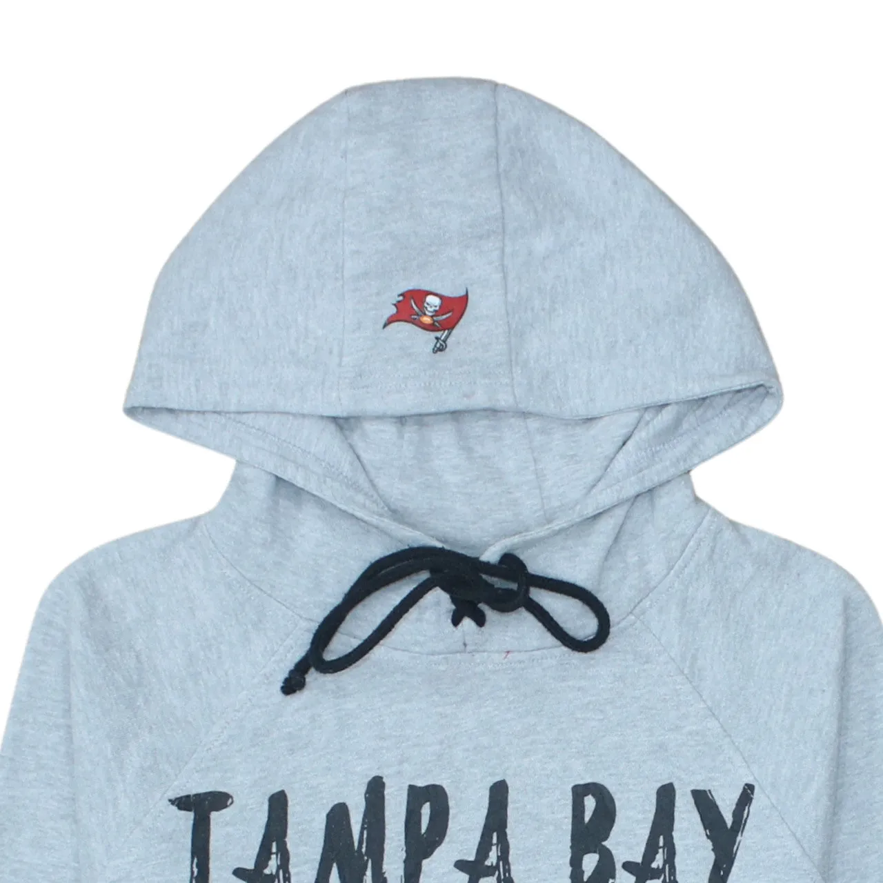 NFL Grey Hoodie Men’s Small Printed Tampa Bay Buccaneers Logo Front Pocket Sweatshirt sold by Vintage Club product image thumbnail 3