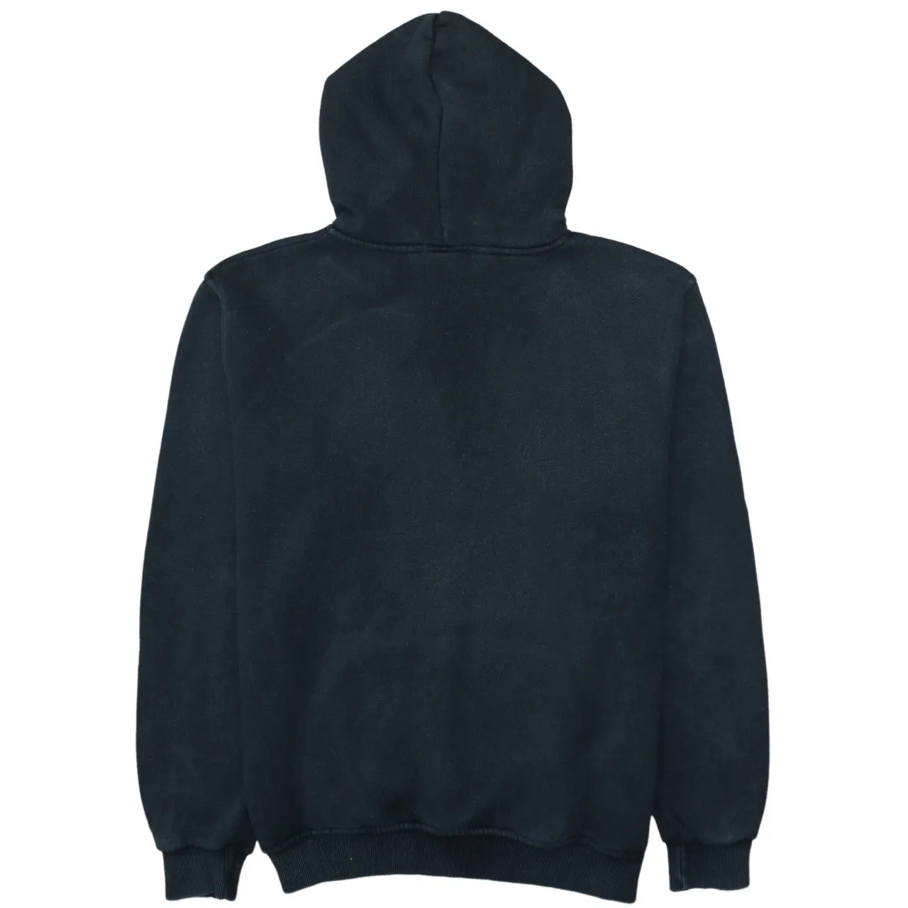 Adidas Black Hoodie Men’s XLarge Printed Trefoil Logo Drawstring Hood Front Pocket Sweatshirt sold by Vintage Club product image thumbnail 2
