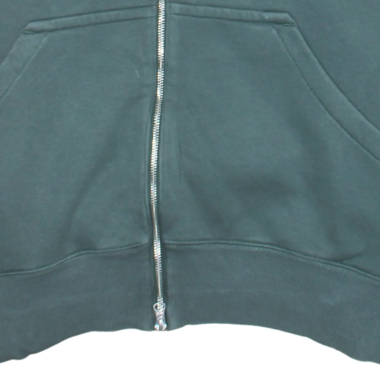 Nike Dark Green Zip Hoodie Men’s XLarge Embroidered Swoosh Split Pocket Sweatshirt sold by Vintage Club product image thumbnail 4