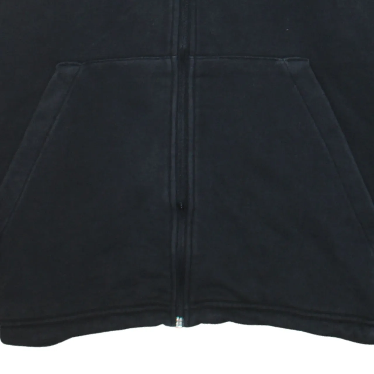 Adidas Black Full Zip Hoodie Men’s XLarge Embroidered Logo Three Stripe Sleeves Sweatshirt sold by Vintage Club product image thumbnail 4