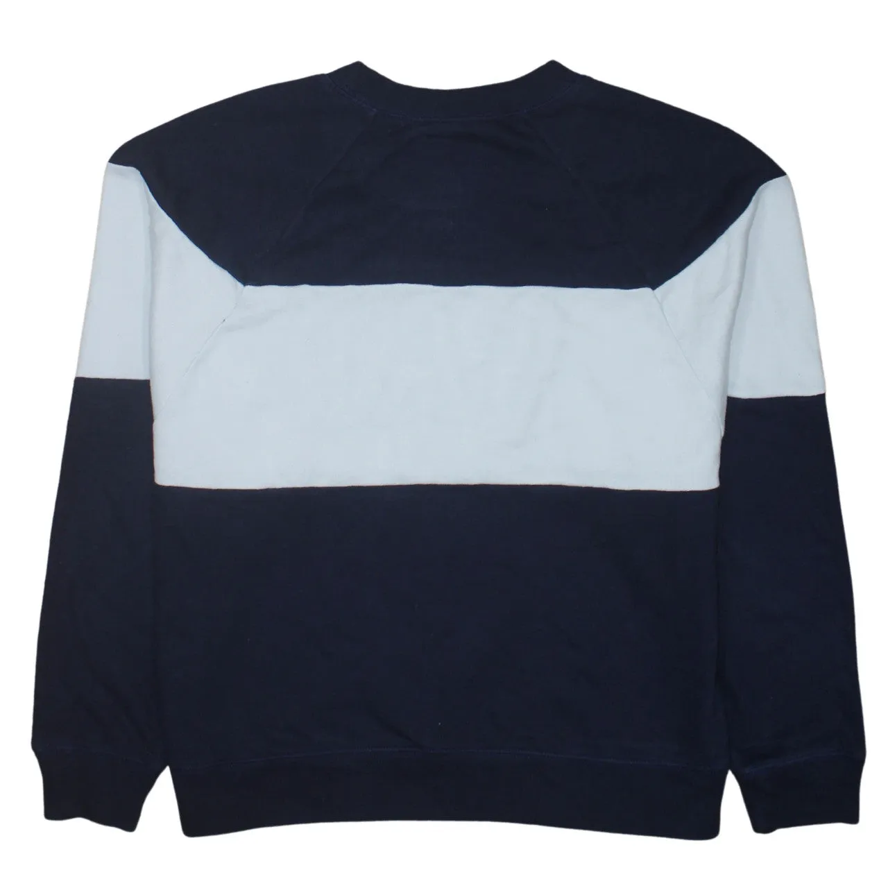 Gap Navy Blue Colour Block Sweatshirt Women's Medium Printed Logo Crewneck Pullover Top sold by Vintage Club product image thumbnail 2