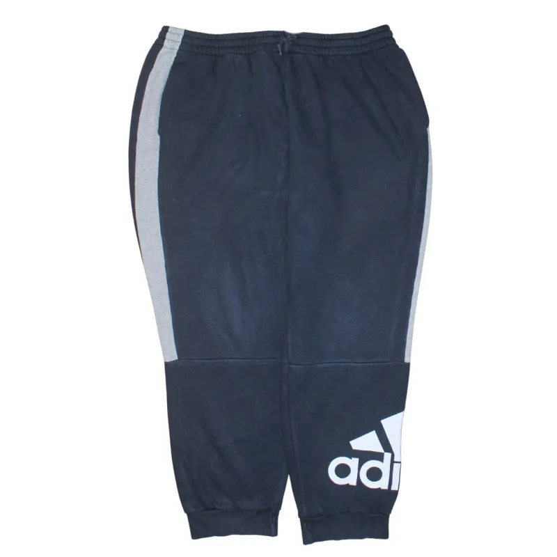 Adidas Navy Blue Joggers Men's XLarge Big Logo Elastic Waist Cuffed Sweatpants sold by Vintage Club