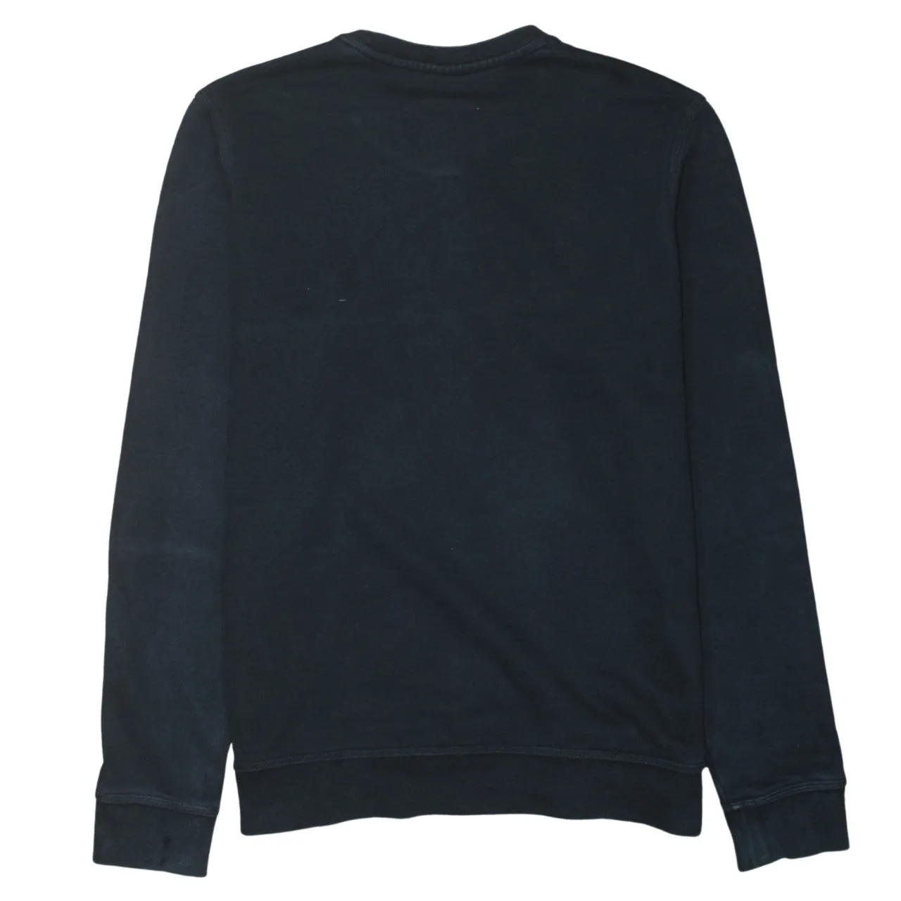 Nike Black Sweatshirt Men’s Large Embroidered Swoosh Logo Ribbed Cuffs Crewneck Pullover sold by Vintage Club product image thumbnail 2