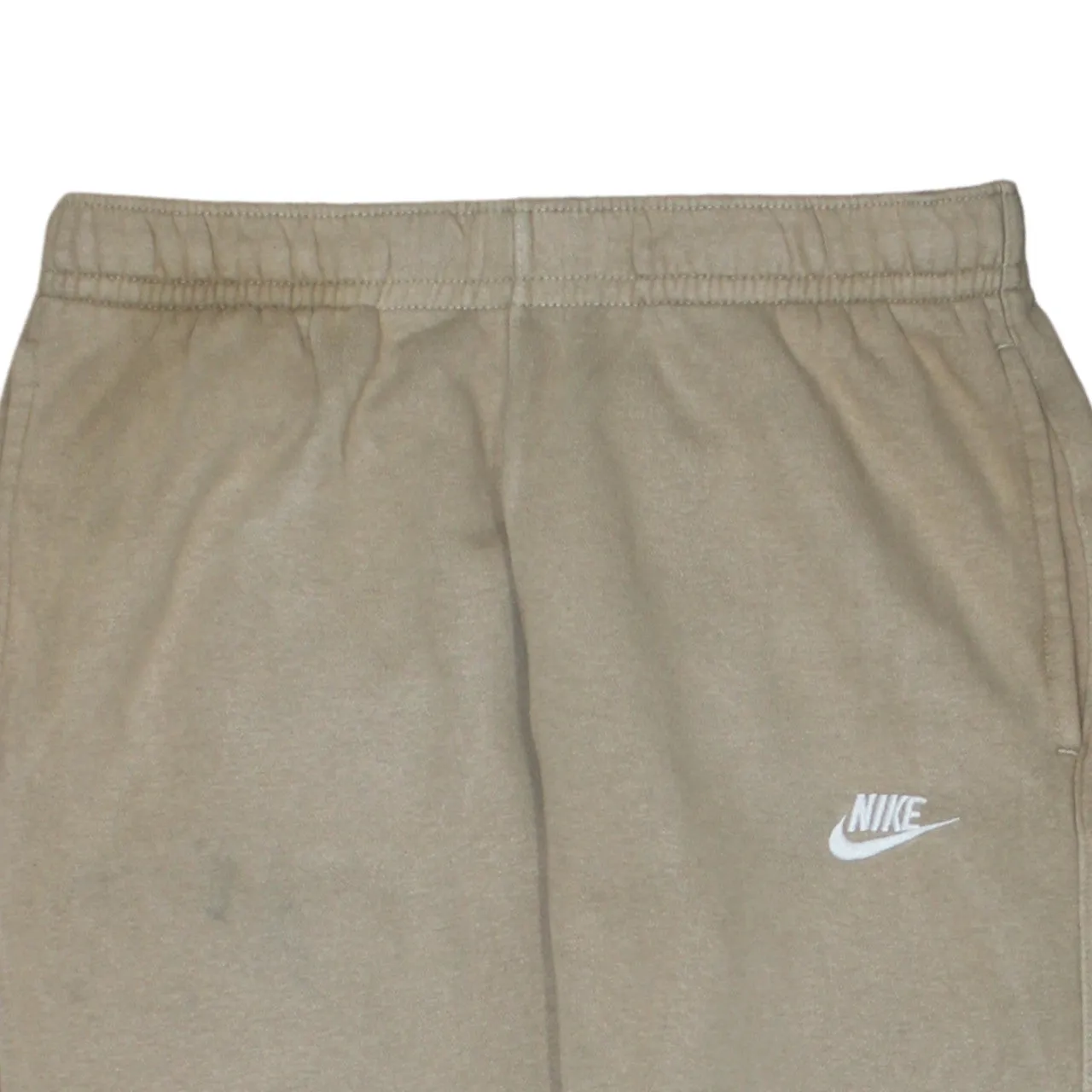 Nike Beige Cream Joggers Men’s Medium Printed Swoosh Elastic Waist Cuffed Sweatpants sold by Vintage Club product image thumbnail 3