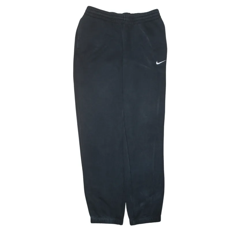 Nike Black Joggers Sweatpants Men's Medium Embroidered Swoosh Elasticated Cuffs Pockets sold by Vintage Club