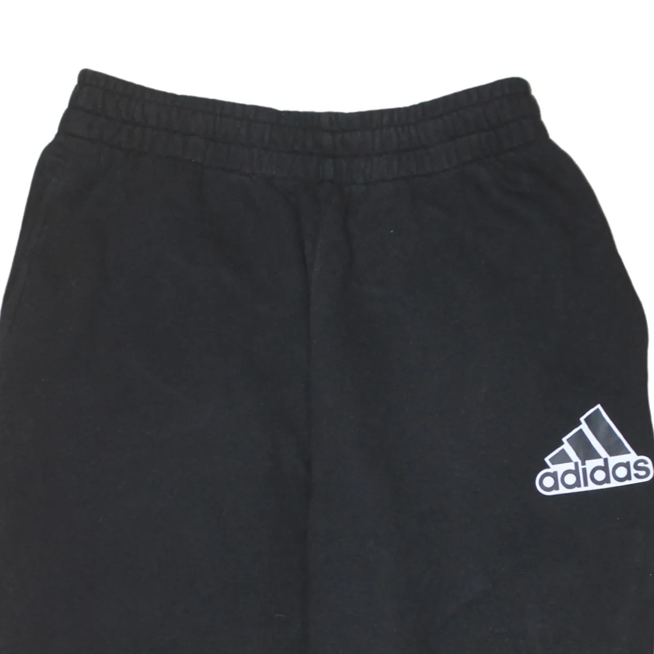 Adidas Black Joggers Womens Medium Elasticated Cuffs Printed Logo Sweatpants Loungewear sold by Vintage Club product image thumbnail 3