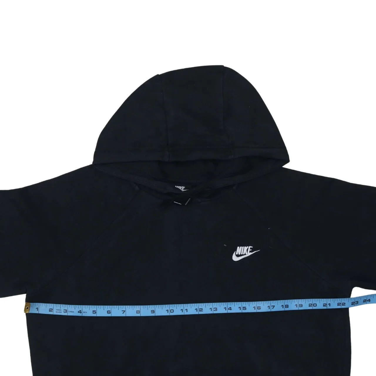 Nike Black Hoodie Men’s Large Embroidered Swoosh Logo Front Pocket Pullover Sweatshirt sold by Vintage Club product image thumbnail 5
