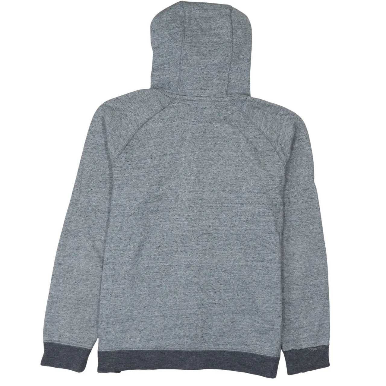 Nike Grey Full Zip Hoodie Men's Medium Embroidered Chest Logo Split Pocket Sweatshirt sold by Vintage Club product image thumbnail 2