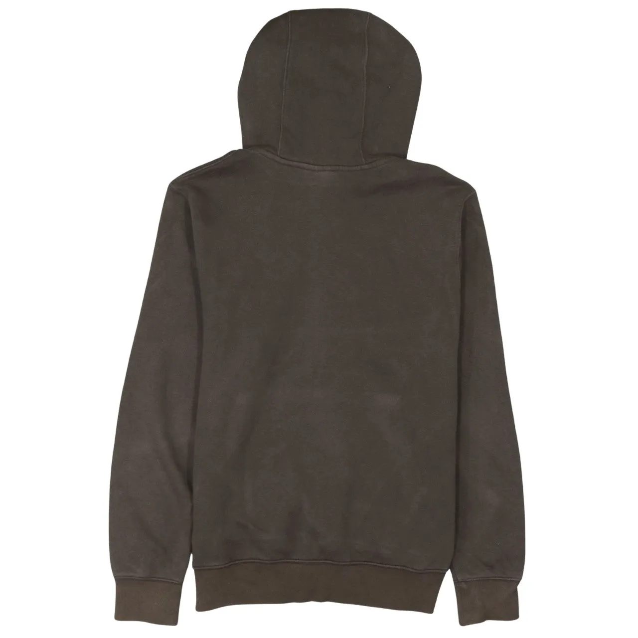 Nike Brown Hoodie Men’s Small Printed Swoosh Logo Drawstring Hood Front Pocket Sweatshirt sold by Vintage Club product image thumbnail 2