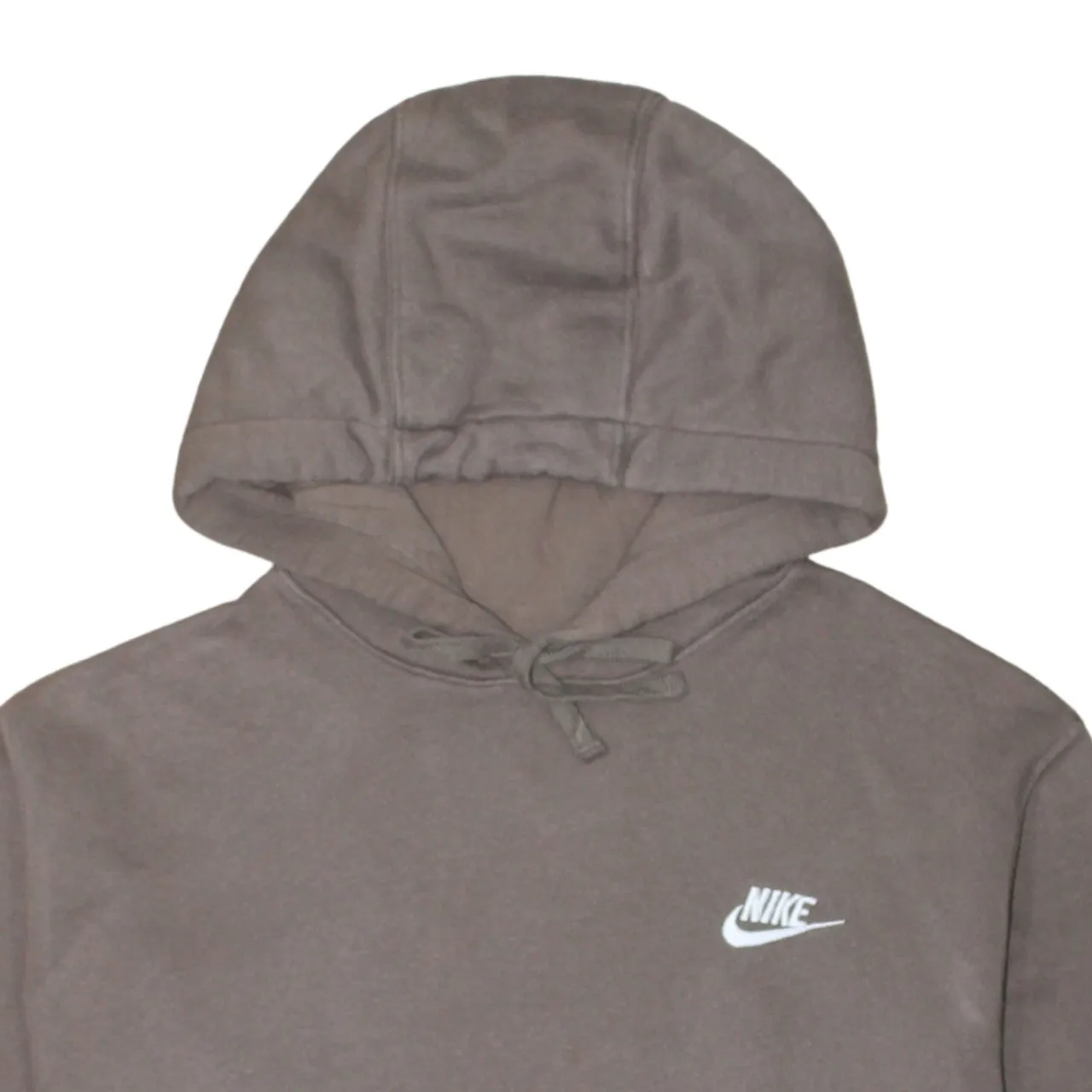 Nike Brown Hoodie Men's Medium Embroidered Swoosh Logo Front Pocket Pullover Sweatshirt sold by Vintage Club product image thumbnail 3