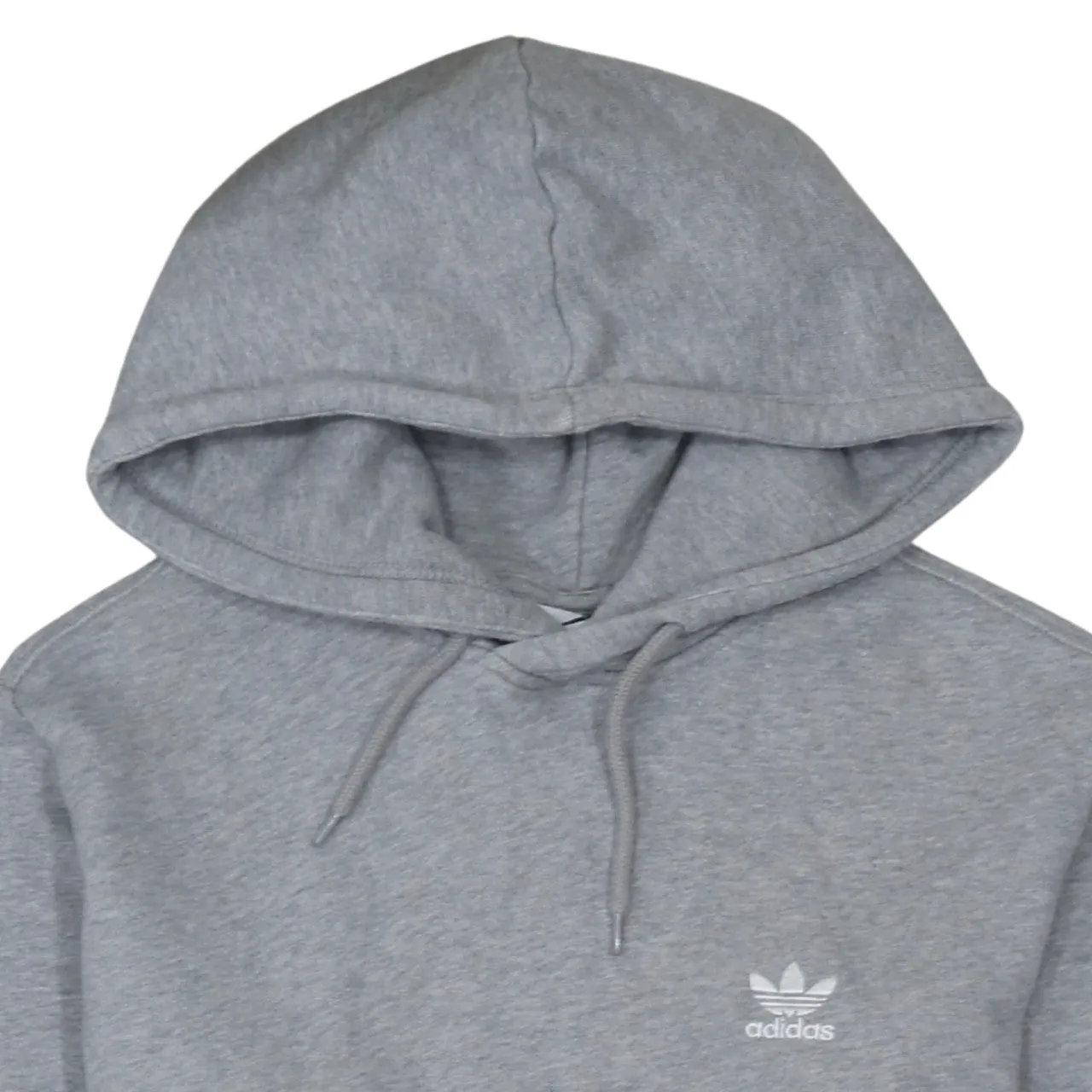 Adidas Grey Hoodie Men’s Medium Trefoil Embroidered Logo Drawstring Pullover Sweatshirt sold by Vintage Club product image thumbnail 3