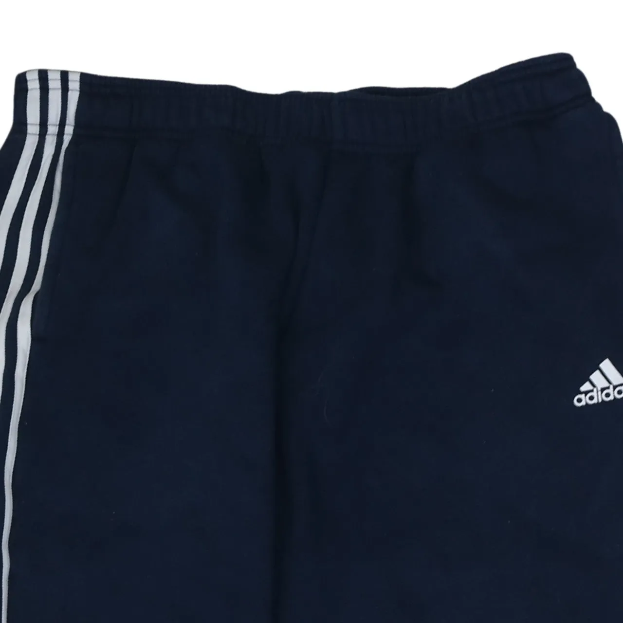 Adidas Navy Blue Joggers Men's XLarge Three Stripe Sides Embroidered Logo Track Pants sold by Vintage Club product image thumbnail 3