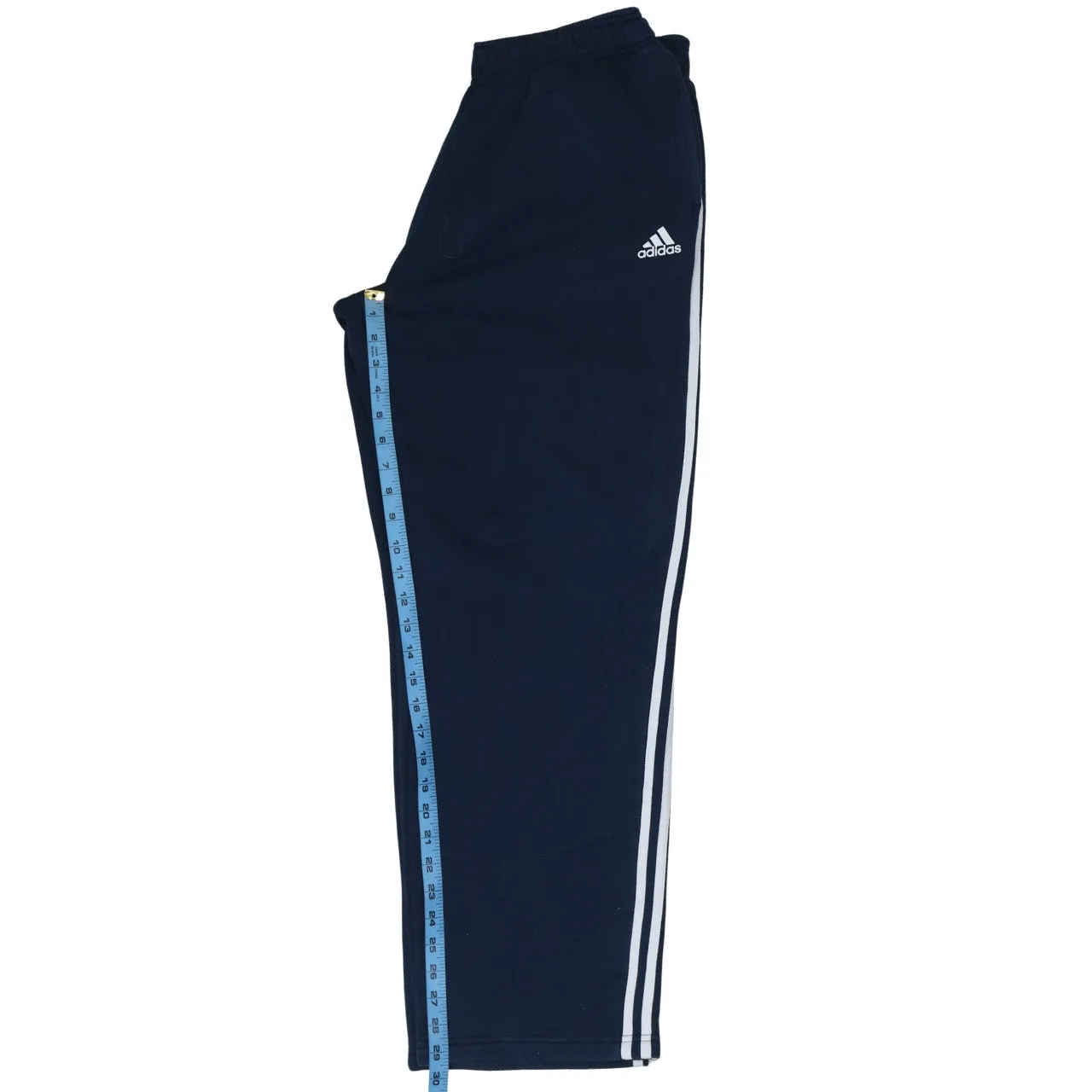 Adidas Navy Blue Joggers Men's XLarge Three Stripe Sides Embroidered Logo Track Pants sold by Vintage Club product image thumbnail 5
