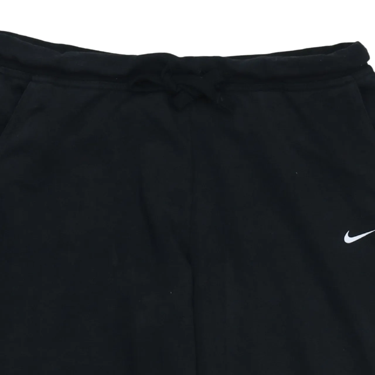 Nike Black Joggers Sweatpants Men's Large Embroidered Swoosh Cuffed Hem Drawstring Waist sold by Vintage Club product image thumbnail 3