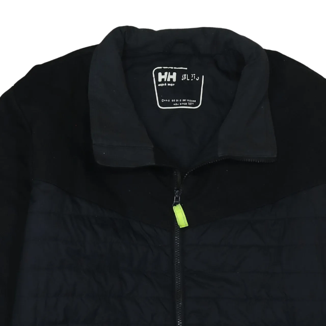Helly Hansen Black Padded Jacket Women's 3XL Full Zip Quilted Panels Logo Arm Outerwear sold by Vintage Club product image thumbnail 3