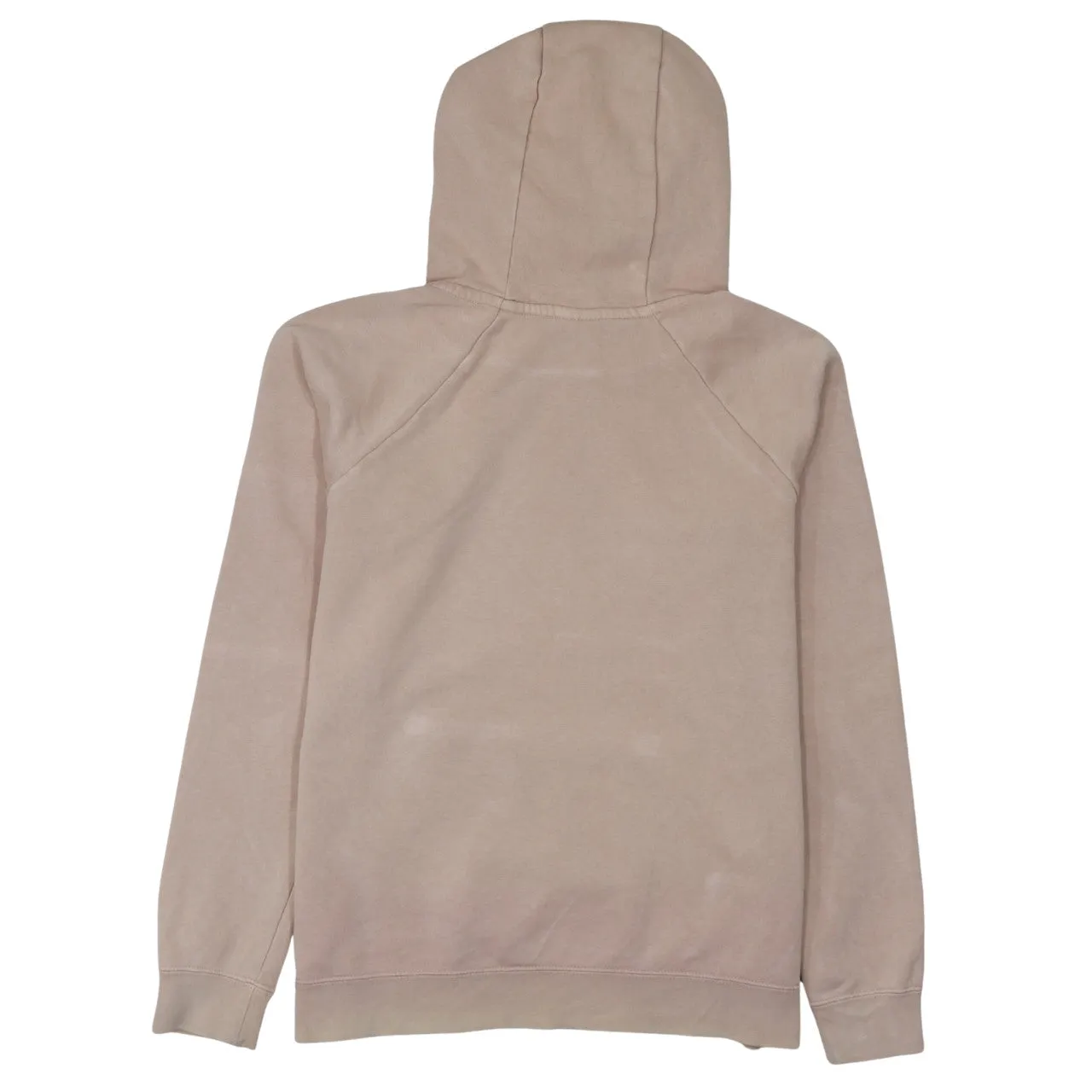 Nike Beige Pink Hoodie Women’s Medium Printed Swoosh Logo Front Pocket Pullover Sweatshirt sold by Vintage Club product image thumbnail 2