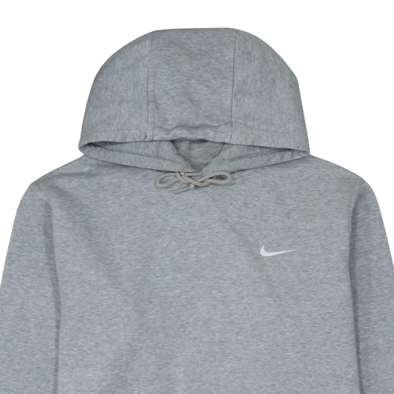 Nike Grey Hoodie Women’s XLarge Embroidered Swoosh Drawstring Hood Front Pocket Sweatshirt sold by Vintage Club product image thumbnail 3