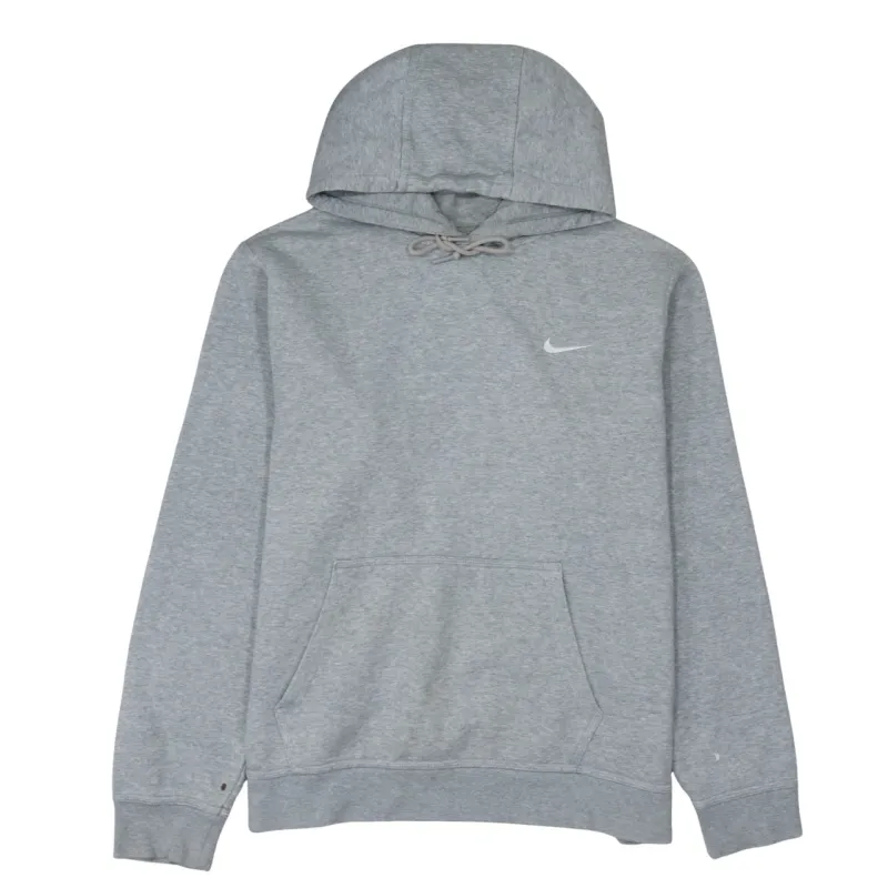 Nike Grey Hoodie Women’s XLarge Embroidered Swoosh Drawstring Hood Front Pocket Sweatshirt made by Nike