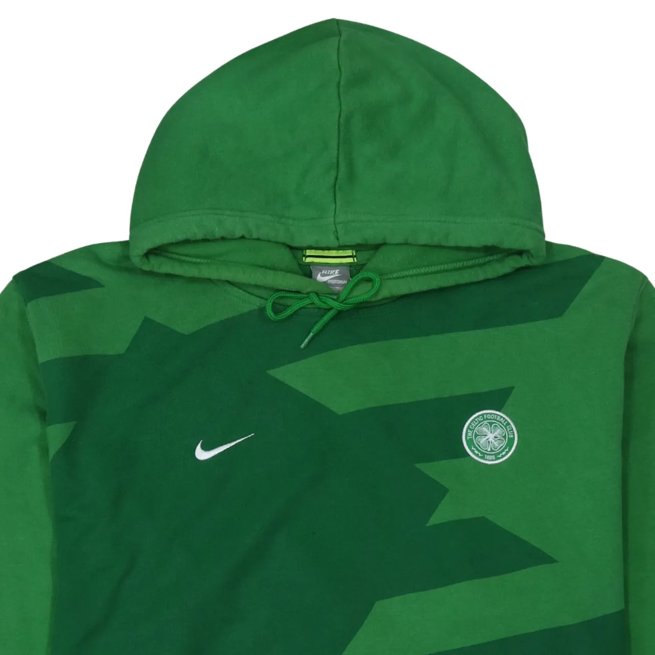 Nike Green Celtic FC Hoodie Women’s XXLarge Printed Crest Pullover Football Sweatshirt sold by Vintage Club product image thumbnail 3