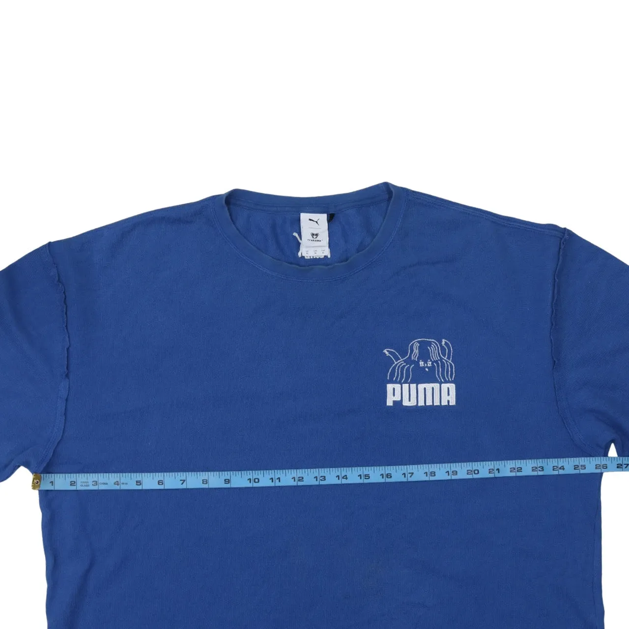 Puma Blue T Shirt Men’s XLarge Printed Chest Logo Back Logo Short Sleeve Tee sold by Vintage Club product image thumbnail 5