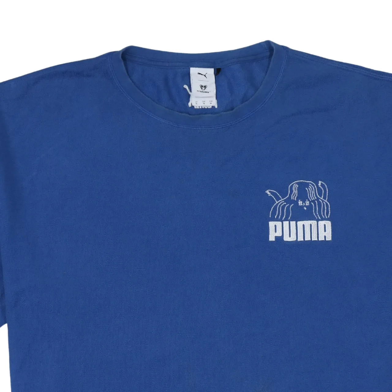 Puma Blue T Shirt Men’s XLarge Printed Chest Logo Back Logo Short Sleeve Tee sold by Vintage Club product image thumbnail 3