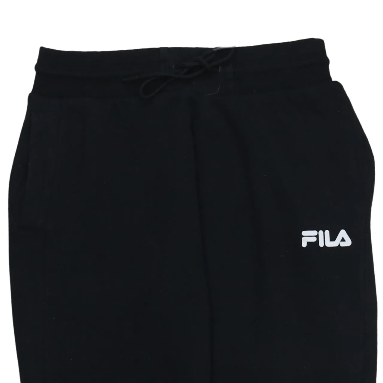 Fila Black Joggers Sweatpants Men's Medium Printed Logo Side Stripe Cuffed Bottoms sold by Vintage Club product image thumbnail 3