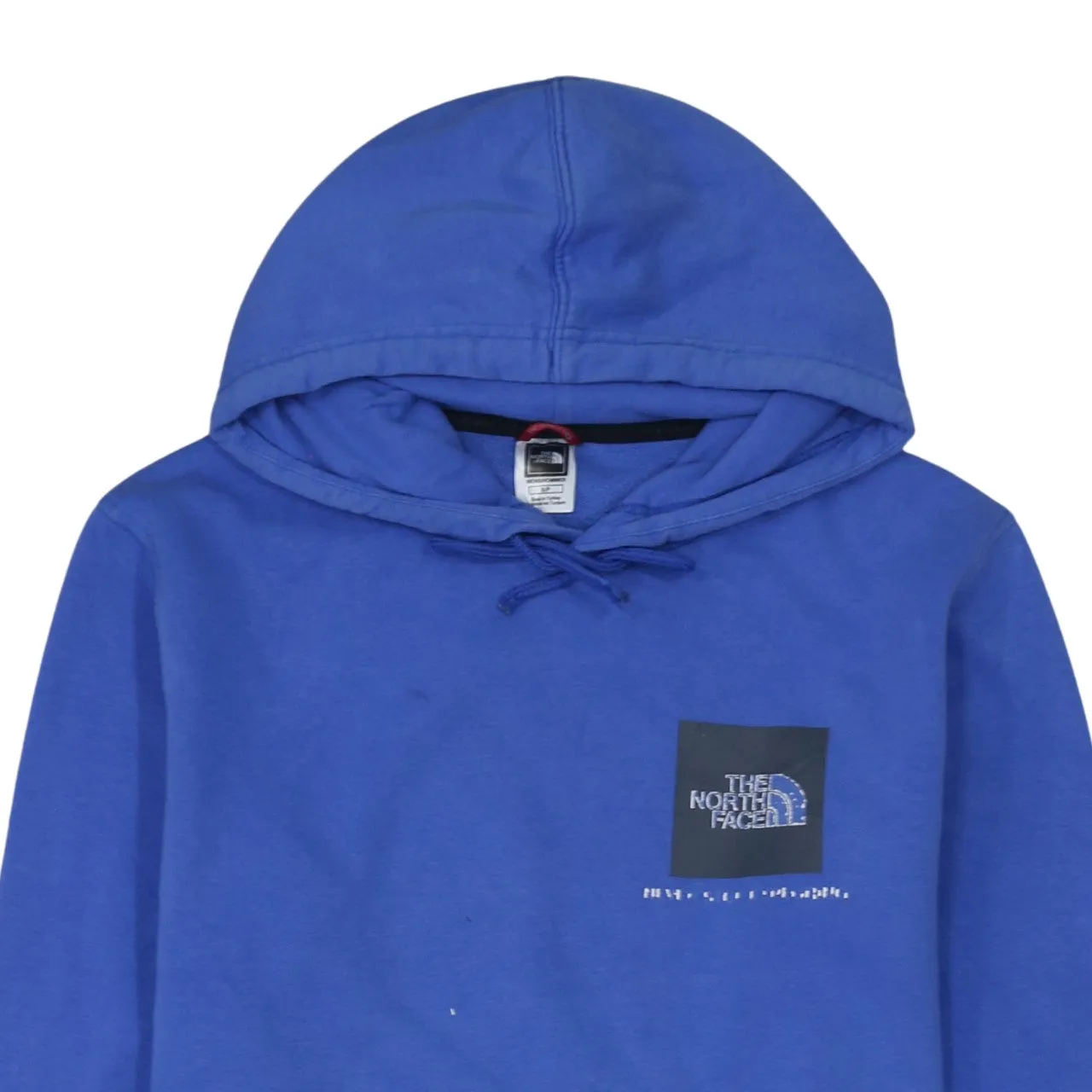 The North Face Blue Hoodie Men's Small Embroidered Logo Front Pocket Pullover Sweatshirt sold by Vintage Club product image thumbnail 3
