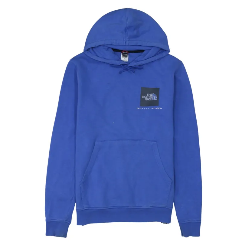 The North Face Blue Hoodie Men's Small Embroidered Logo Front Pocket Pullover Sweatshirt sold by Vintage Club