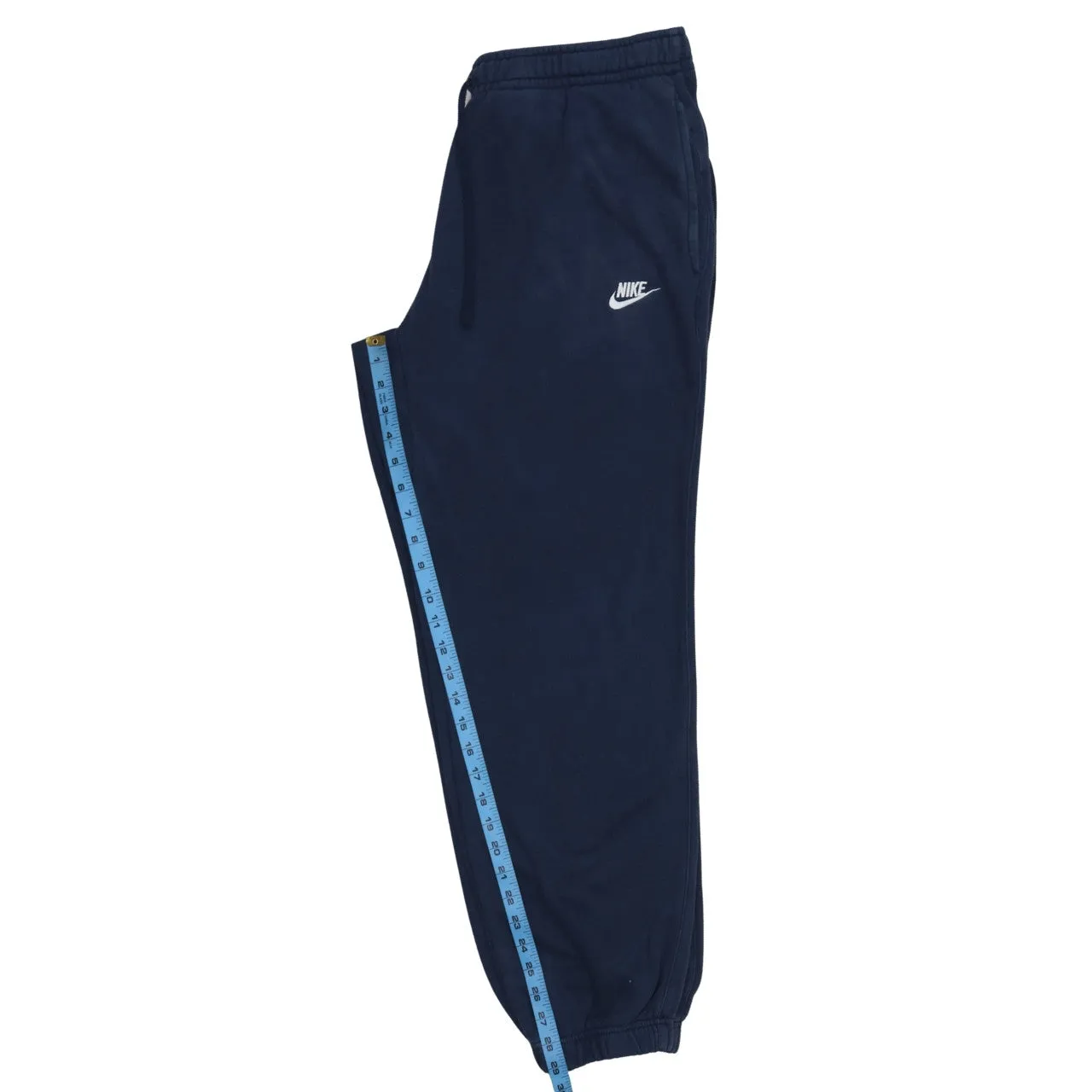 Nike Navy Blue Joggers Men’s XLarge Embroidered Swoosh Elasticated Cuffs Fleece Sweatpants sold by Vintage Club product image thumbnail 5