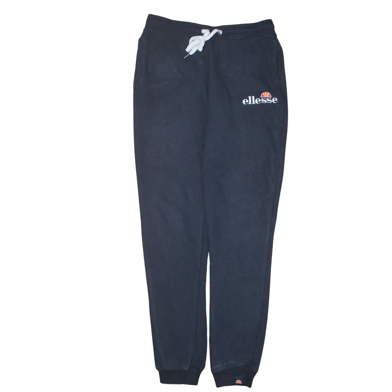 Ellesse Navy Blue Joggers Men’s Medium Embroidered Logo Drawstring Waist Cuffed Sweatpants sold by Vintage Club