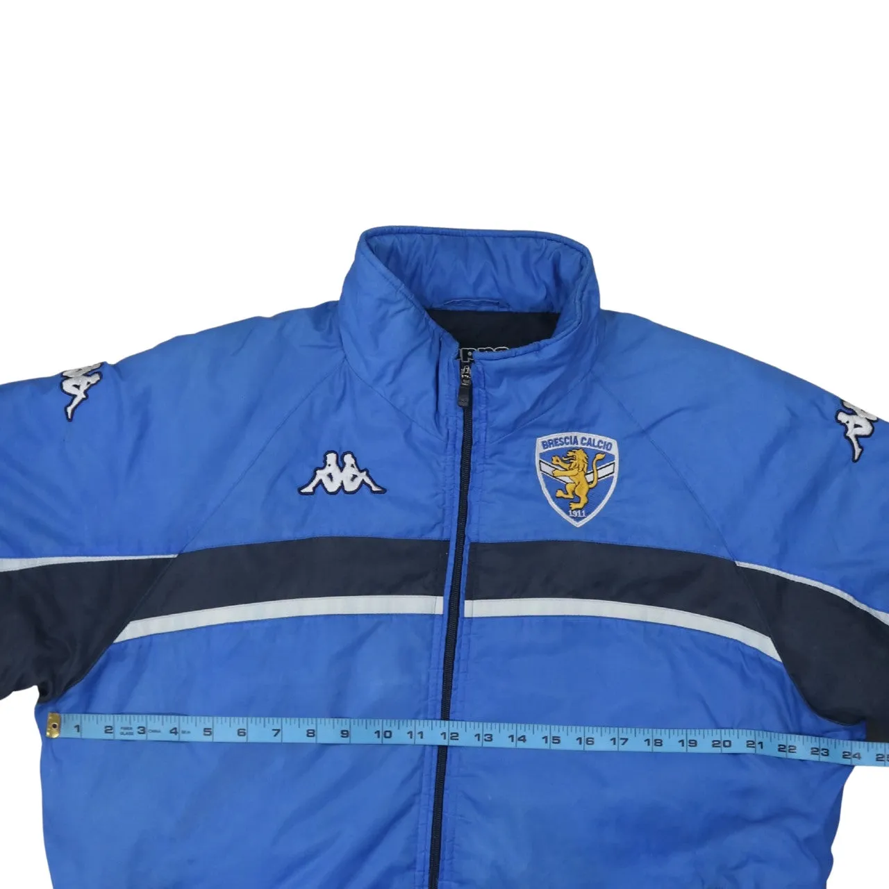 Kappa Blue Windbreaker Jacket Men's Large Embroidered Logo Zip Pockets Track Top sold by Vintage Club product image thumbnail 5