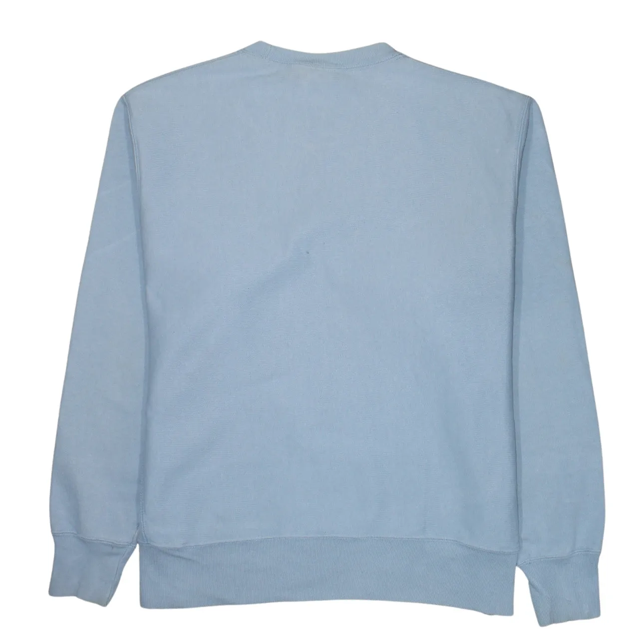 Champion Light Blue Sweatshirt Men's Large Embroidered Script Logo Crewneck Pullover Fleece Top sold by Vintage Club product image thumbnail 2