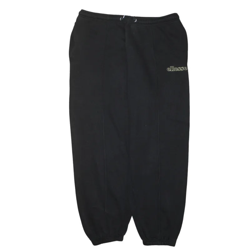 Ellesse Black Joggers Men’s XLarge Embroidered Logo Elastic Waist Cuffed Sweatpants made by Ellesse