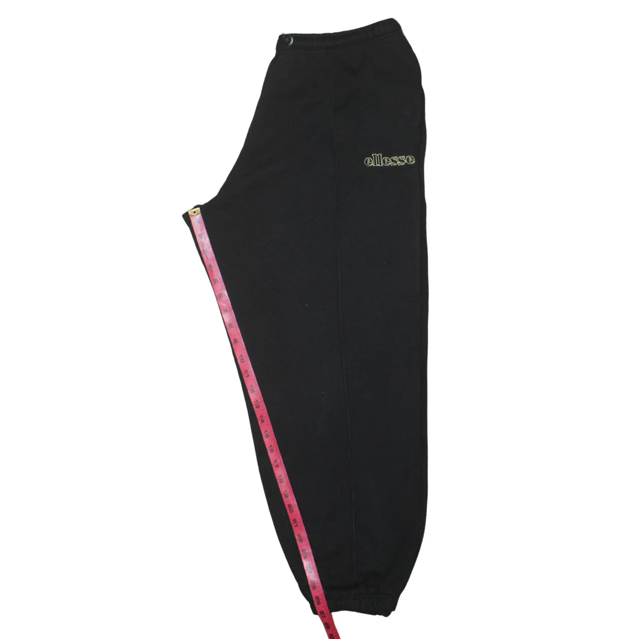 Ellesse Black Joggers Men’s XLarge Embroidered Logo Elastic Waist Cuffed Sweatpants sold by Vintage Club product image thumbnail 5