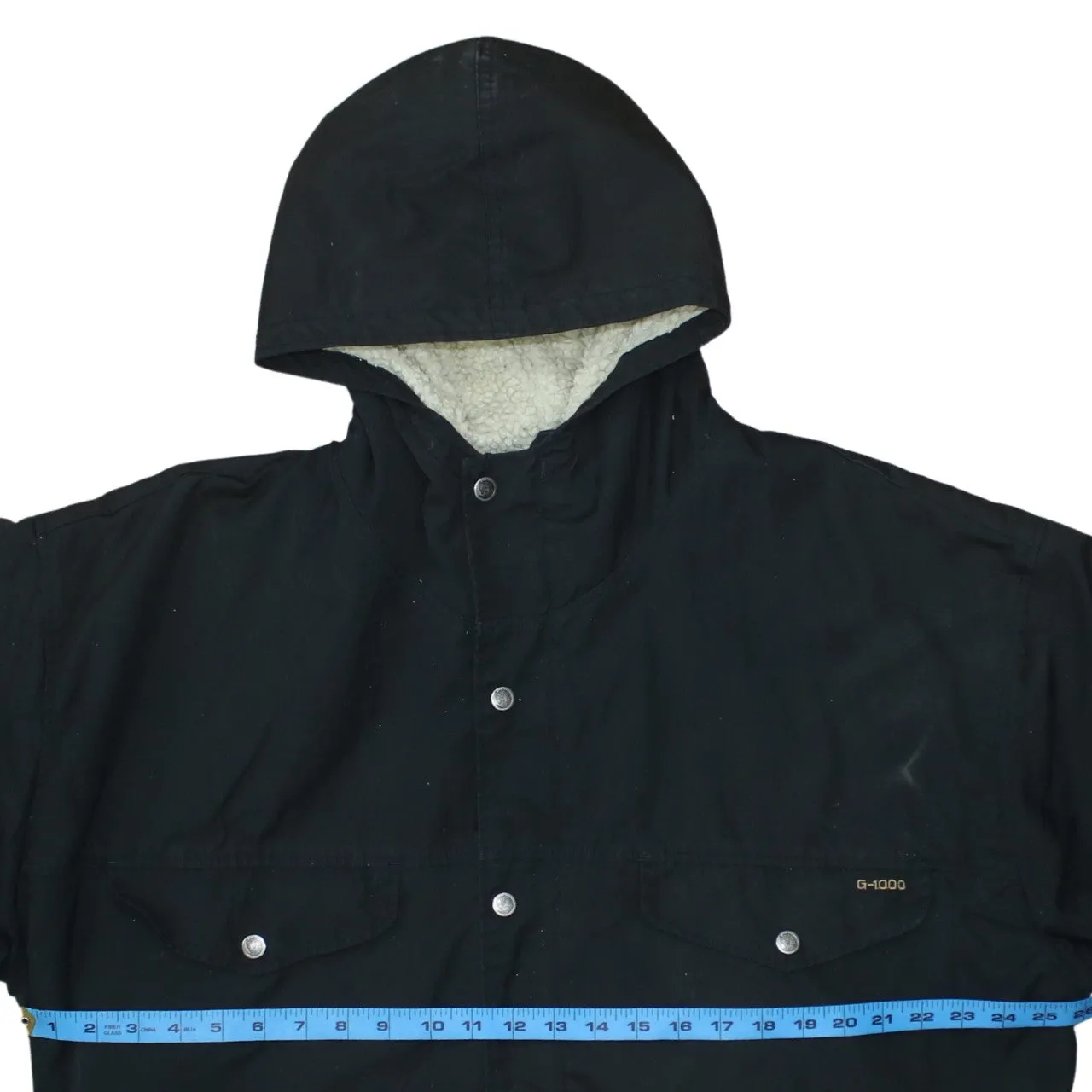 Fjallraven Black Hooded Jacket Men’s XLarge G-1000 Logo Patch Multi Pocket Parka Coat sold by Vintage Club product image thumbnail 5