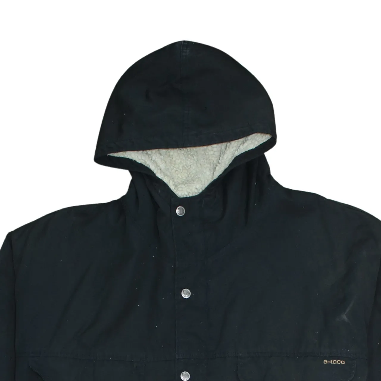 Fjallraven Black Hooded Jacket Men’s XLarge G-1000 Logo Patch Multi Pocket Parka Coat sold by Vintage Club product image thumbnail 3