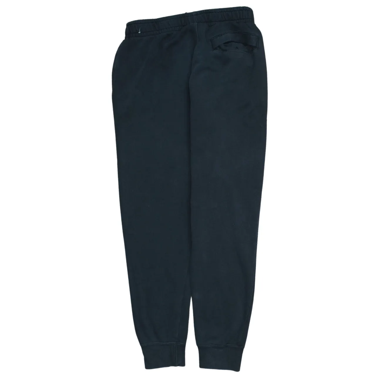 Nike Black Joggers Men’s Small Embroidered Swoosh Logo Elastic Waist Cuffed Sweatpants sold by Vintage Club product image thumbnail 2