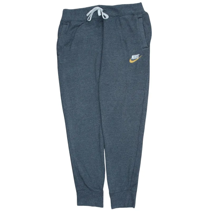 Nike Dark Grey Joggers Men’s XLarge Printed Swoosh Logo Drawstring Waist Cuffed Sweatpants sold by Vintage Club