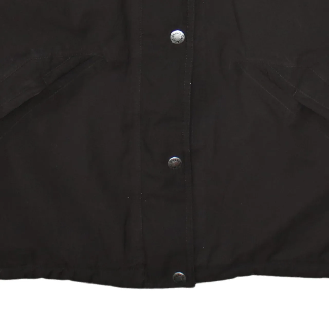 Sergio Tacchini Dark Brown Hooded Jacket Men’s Large Padded Zip Snap Pockets Outerwear Coat sold by Vintage Club product image thumbnail 4