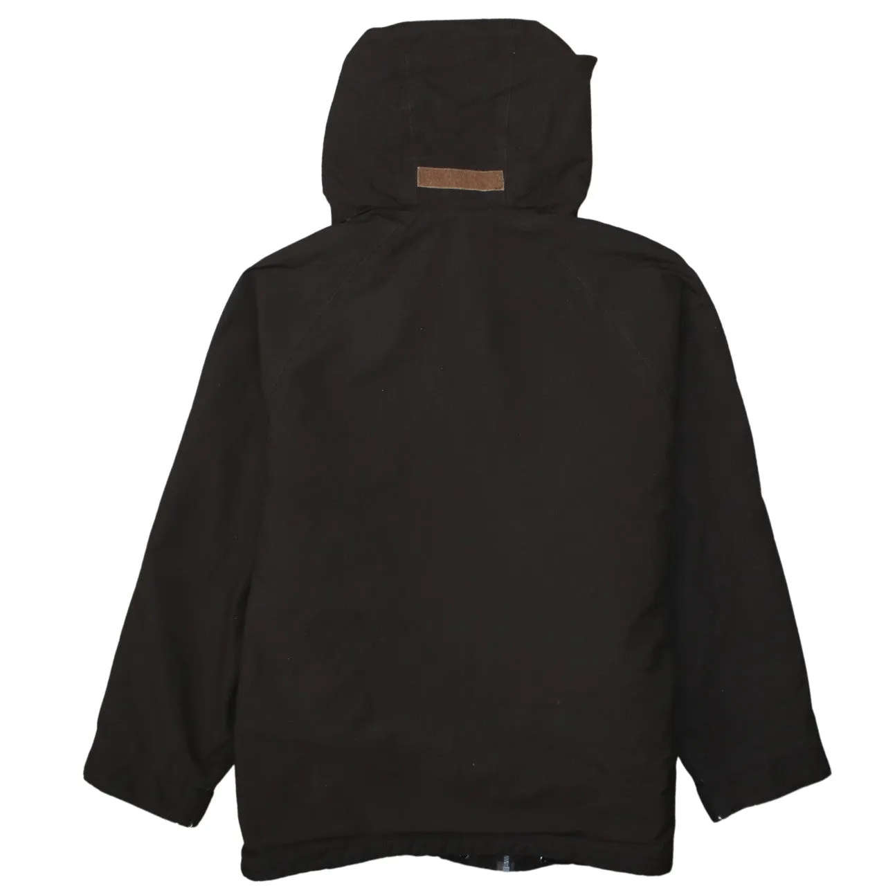 Sergio Tacchini Dark Brown Hooded Jacket Men’s Large Padded Zip Snap Pockets Outerwear Coat sold by Vintage Club product image thumbnail 2