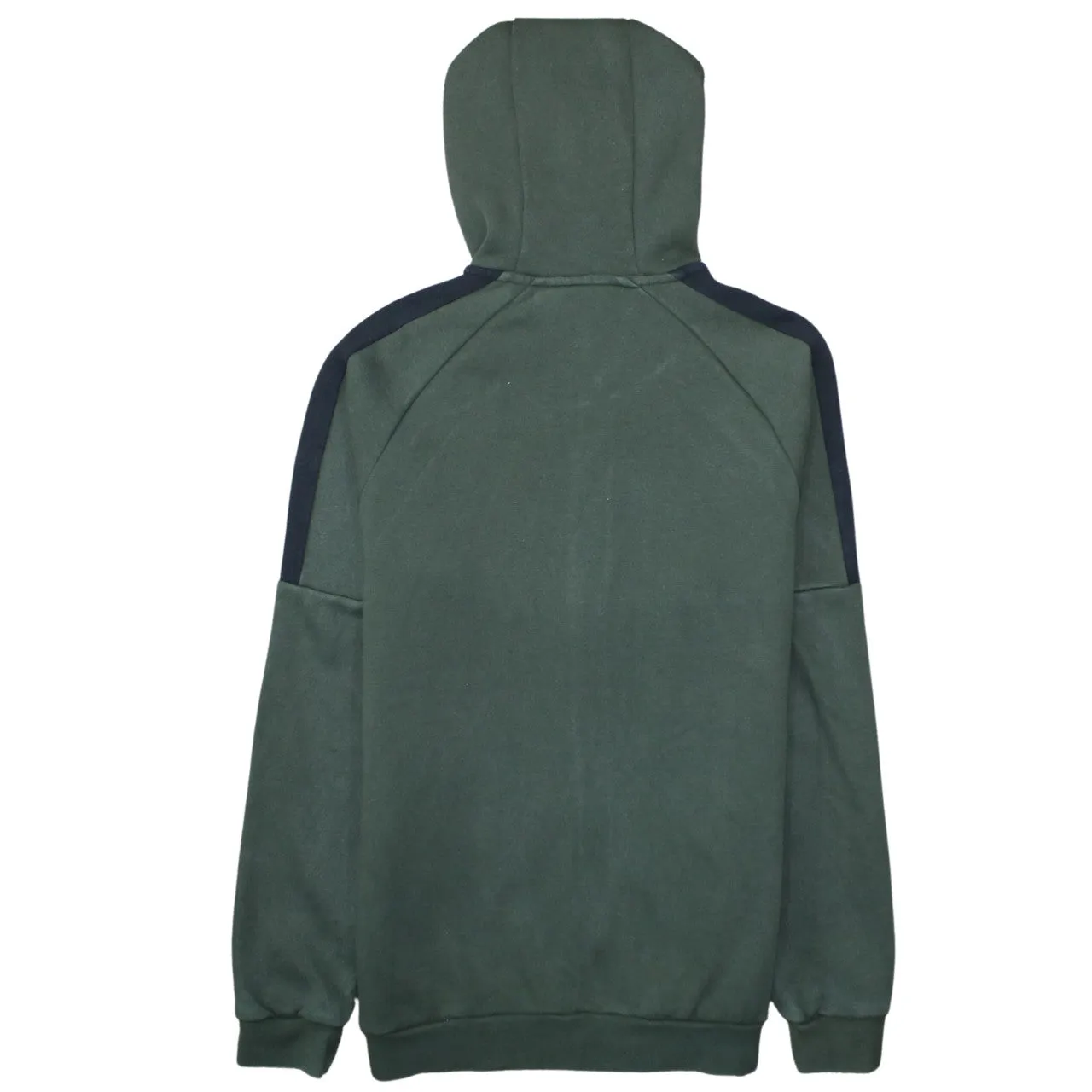 Adidas Dark Green Full Zip Hoodie Women’s XLarge Embroidered Logo Three Stripe Sleeves Sweatshirt sold by Vintage Club product image thumbnail 2