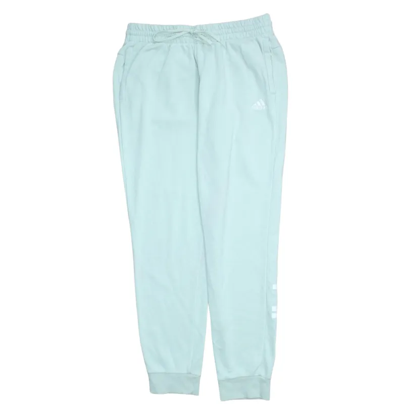 Adidas Light Mint Joggers Women’s Large Printed Logo Elastic Waist Cuffed Sweatpants sold by Vintage Club