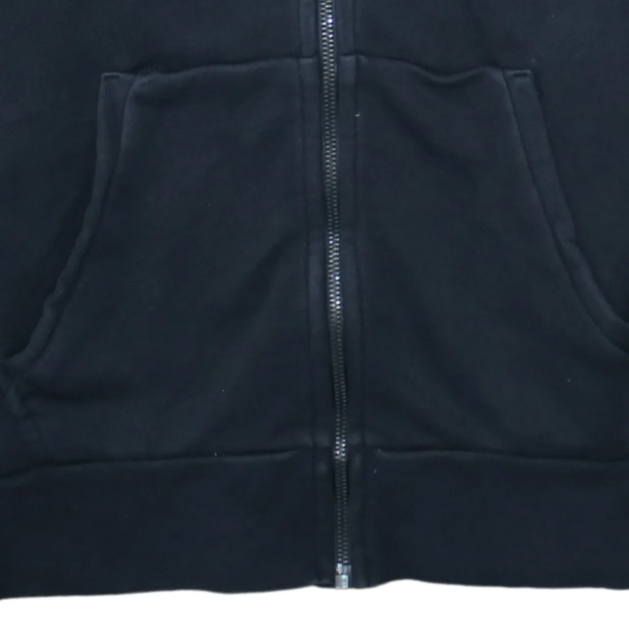 Adidas Black Zip Hoodie Women’s Small Sleeve Logo Drawstring Hood Casual Sweatshirt sold by Vintage Club product image thumbnail 4