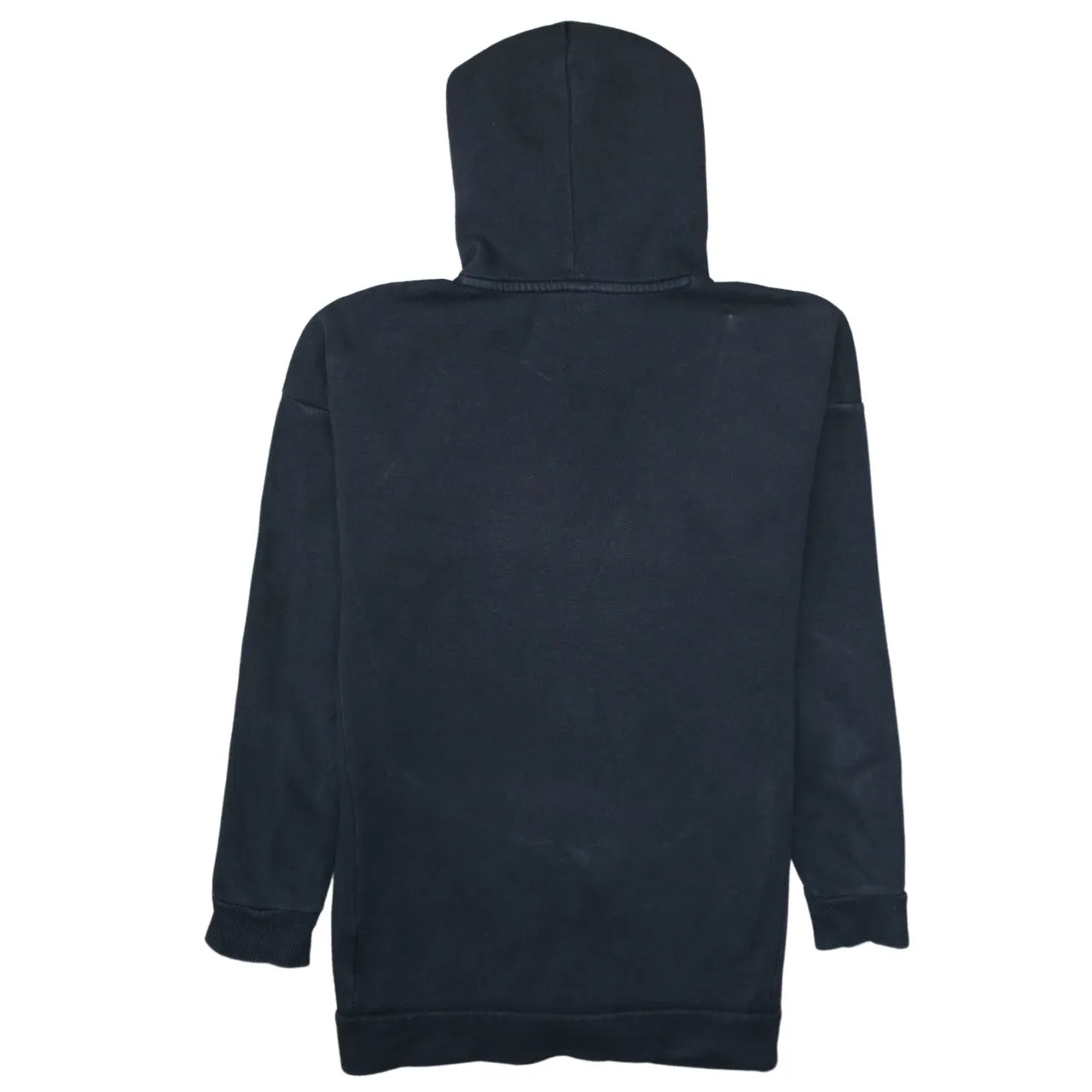 Adidas Black Hoodie Women’s XSmall Printed Logo Front Pocket Pullover Sweatshirt sold by Vintage Club product image thumbnail 2