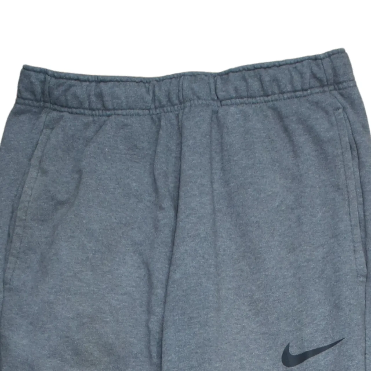 Nike Grey Joggers Sweatpants Men's Medium Printed Swoosh Elastic Waist Cuffed Hem Loungewear sold by Vintage Club product image thumbnail 3